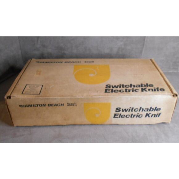 Vintage Hamilton Beach Scovill Switchable Electric Knife w/Box & Mount 293 Works - Picture 8 of 11